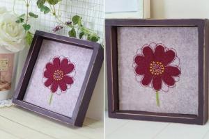 Homemade picture frame home decoration beautiful flowers beautiful